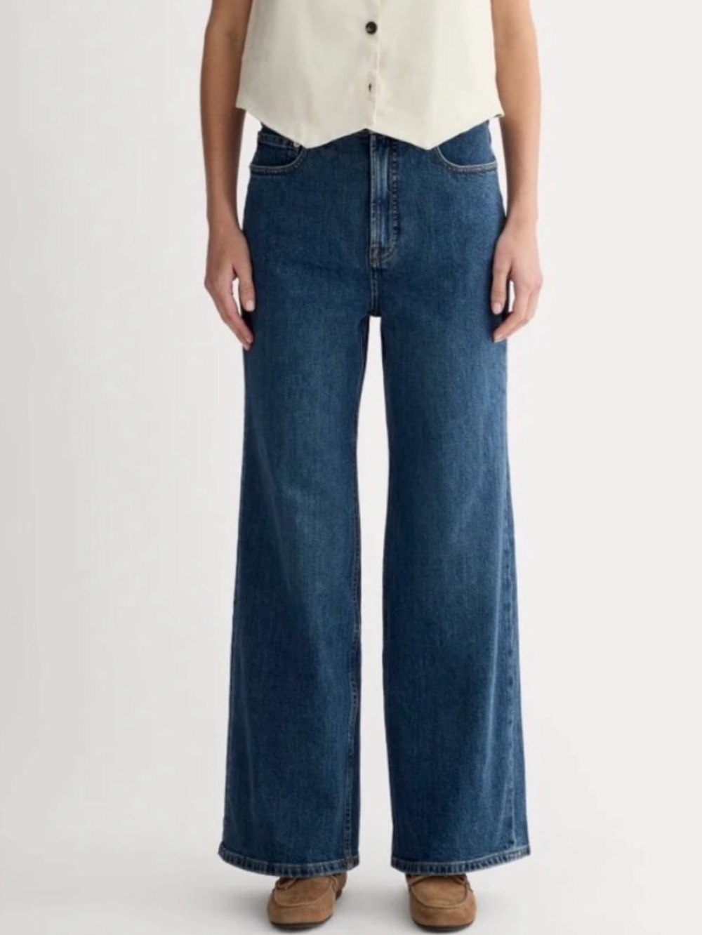 Everlane Way-High Sailor Jeans Wide Leg High Rise 29 R Regular